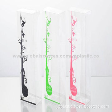 Custom acetate box, foldable PVC packaging boxes